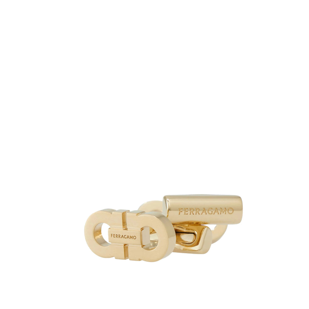 Ferragamo Gold Cufflinks Men FERRAGAMO