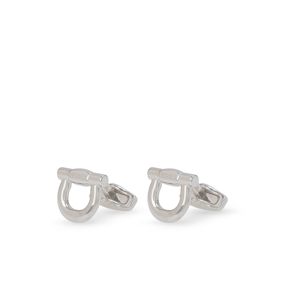 Ferragamo Silver Cufflinks Men FERRAGAMO