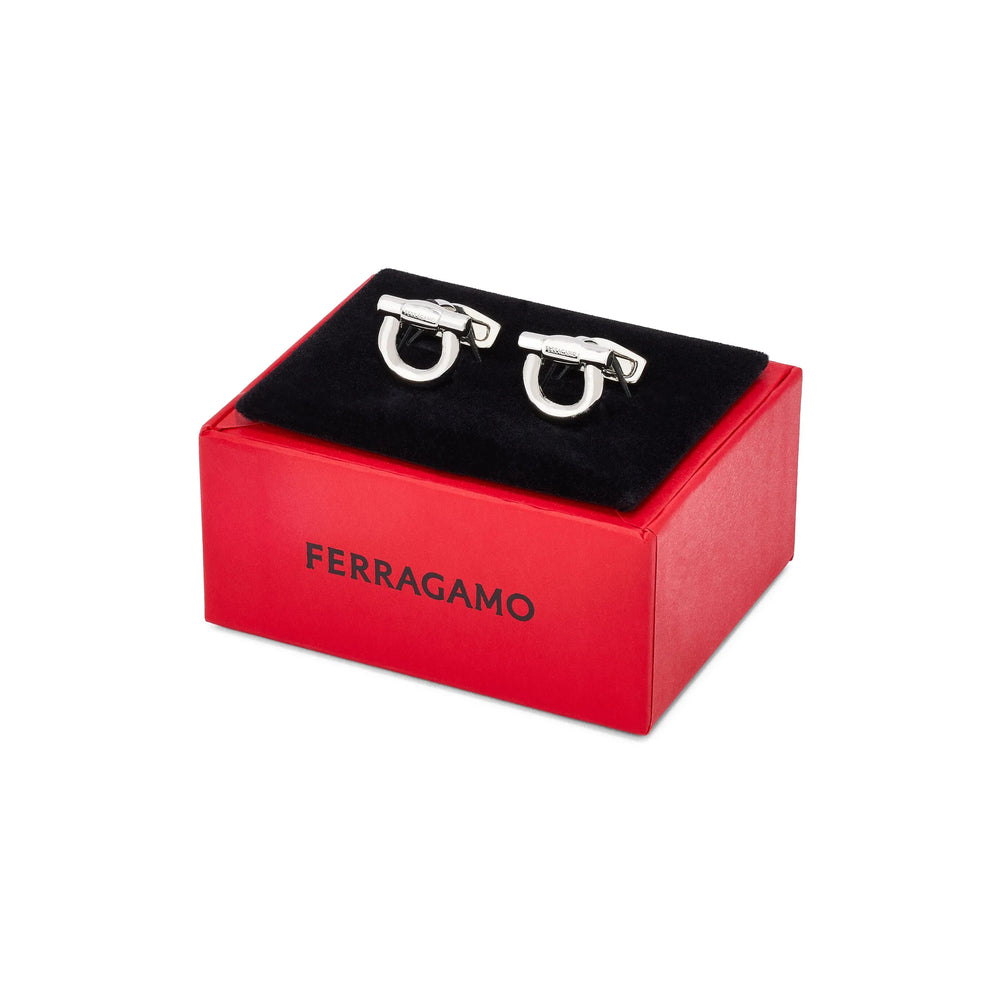 Ferragamo Silver Cufflinks Men FERRAGAMO