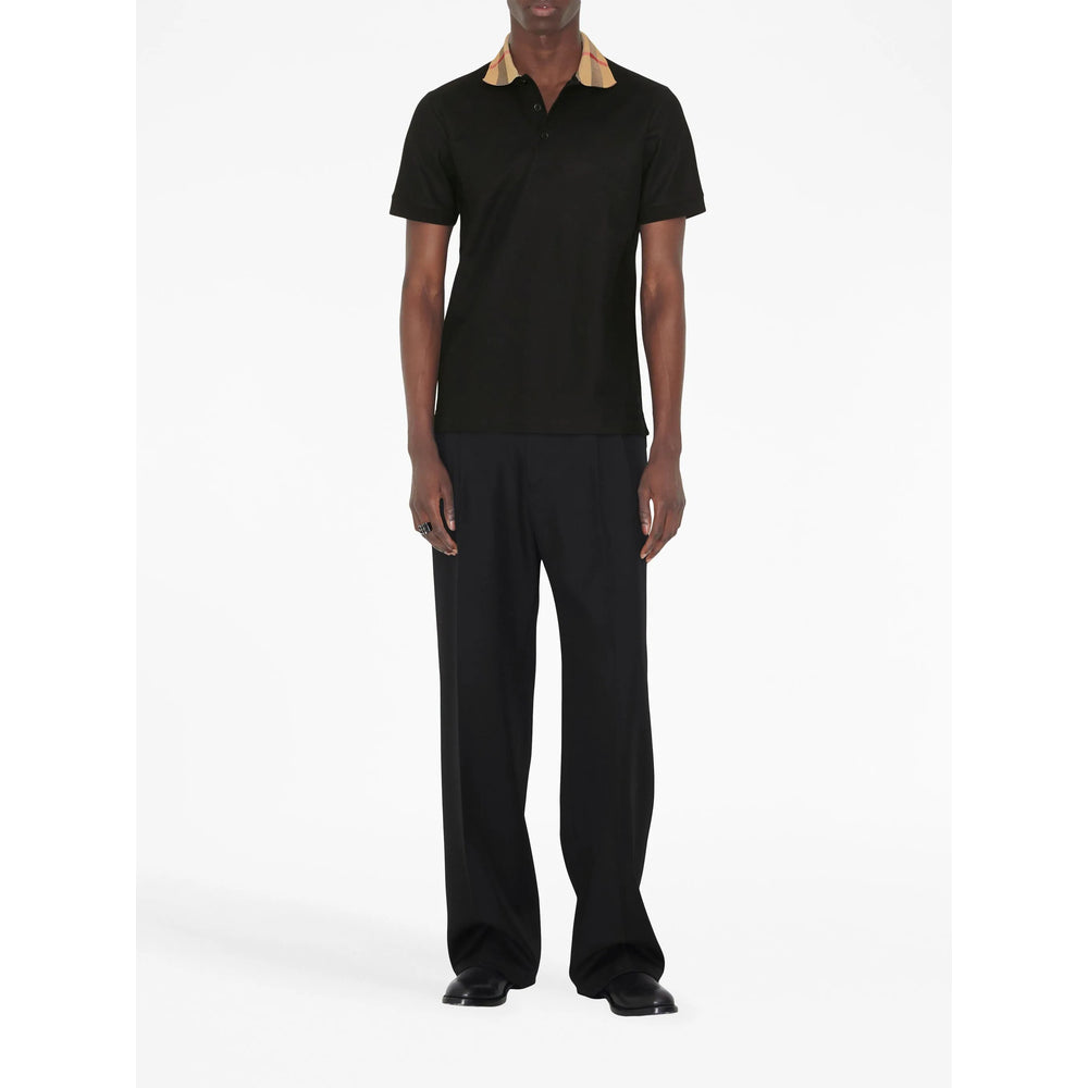 Burberry Black Polo Shirts Men BURBERRY