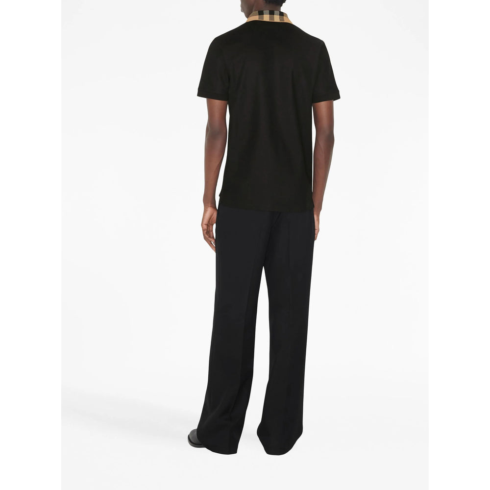 Burberry Black Polo Shirts Men BURBERRY