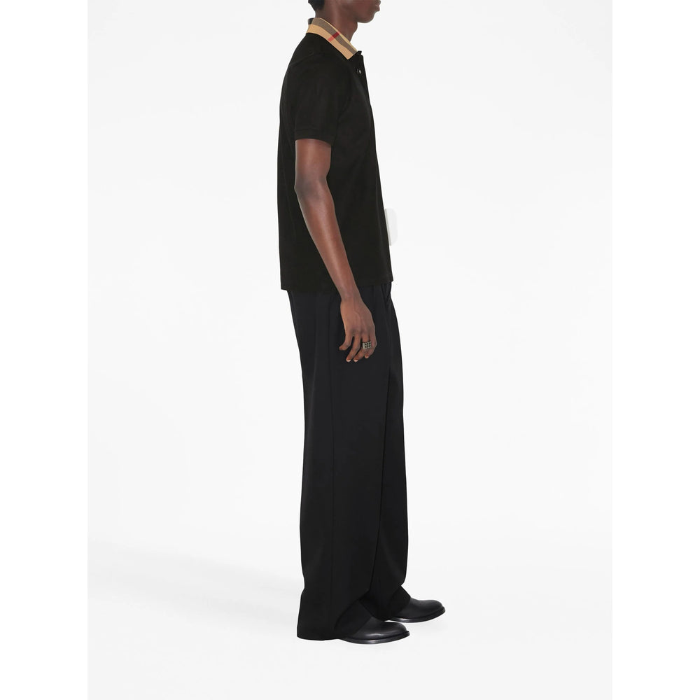 Burberry Black Polo Shirts Men BURBERRY