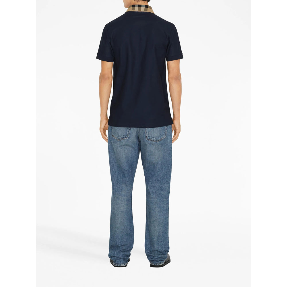 Burberry Blue Polo Shirts Men BURBERRY
