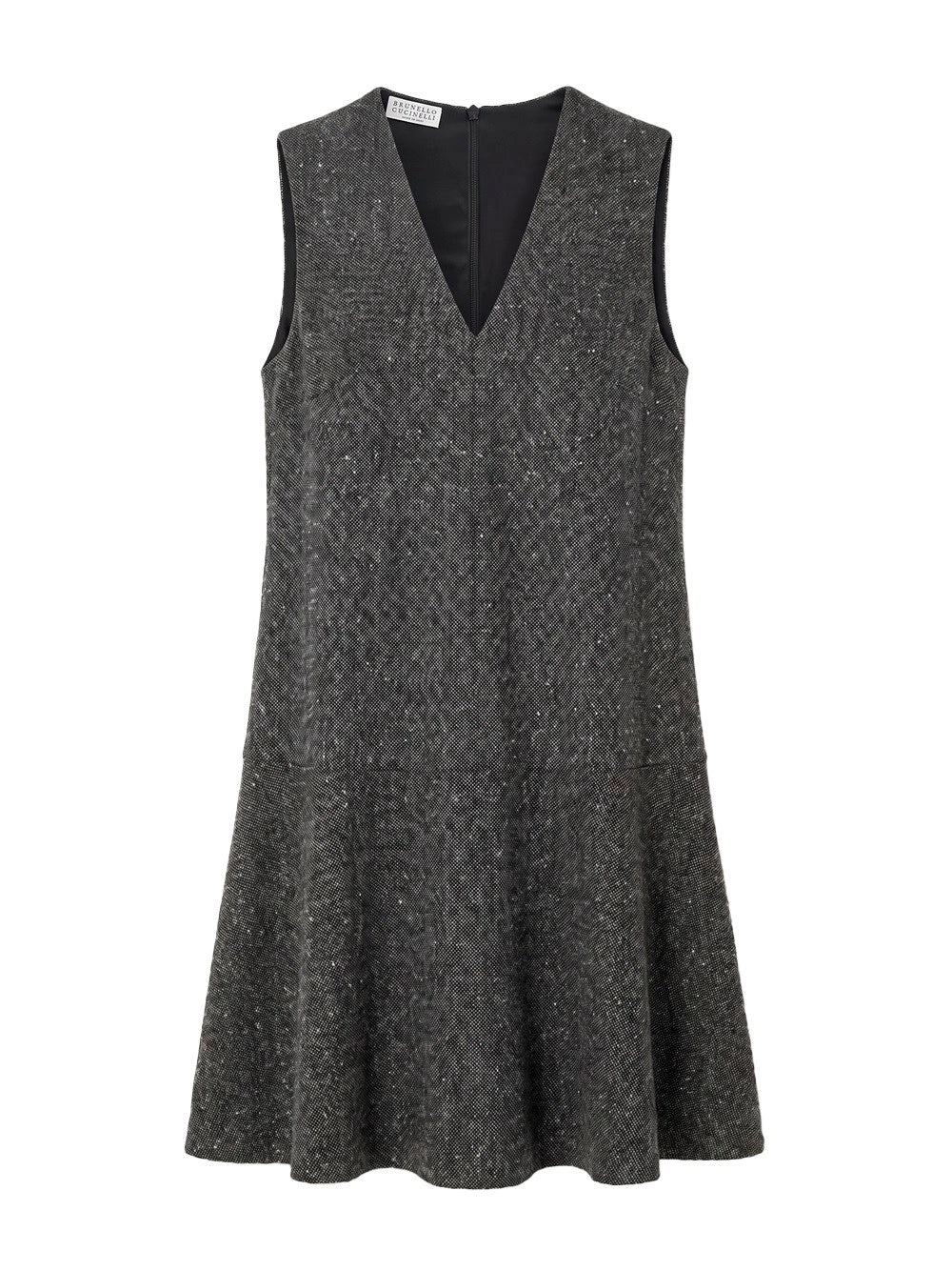 Brunello Cucinelli Women Virgin Wool Donegal Mini Dress BRUNELLO CUCINELLI