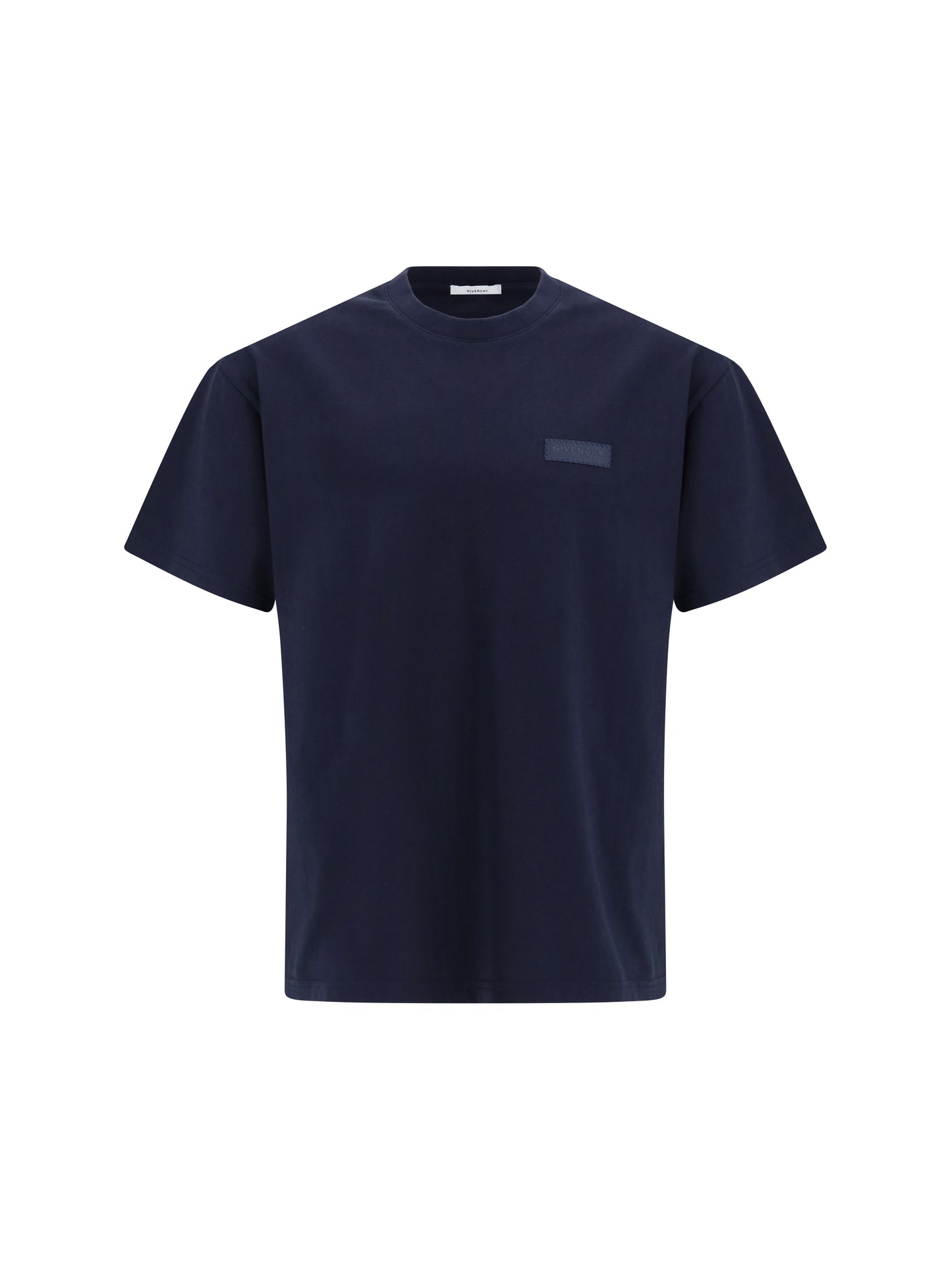 Givenchy Men Cotton T-Shirt With Logo Patch GIVENCHY