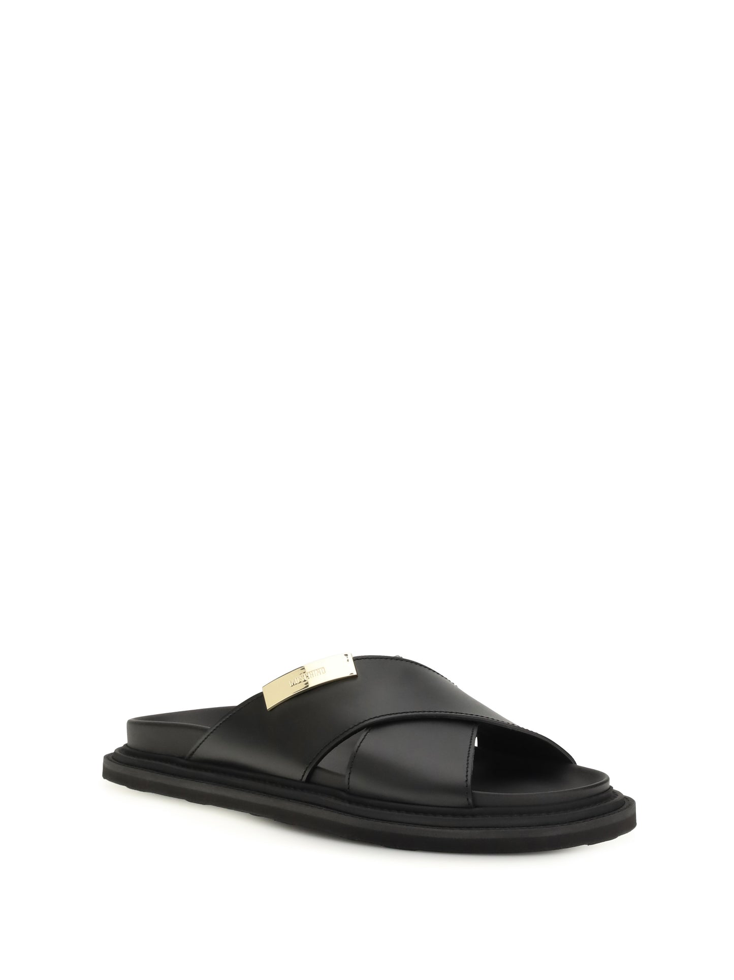 Moschino Men Leather Sandals MOSCHINO