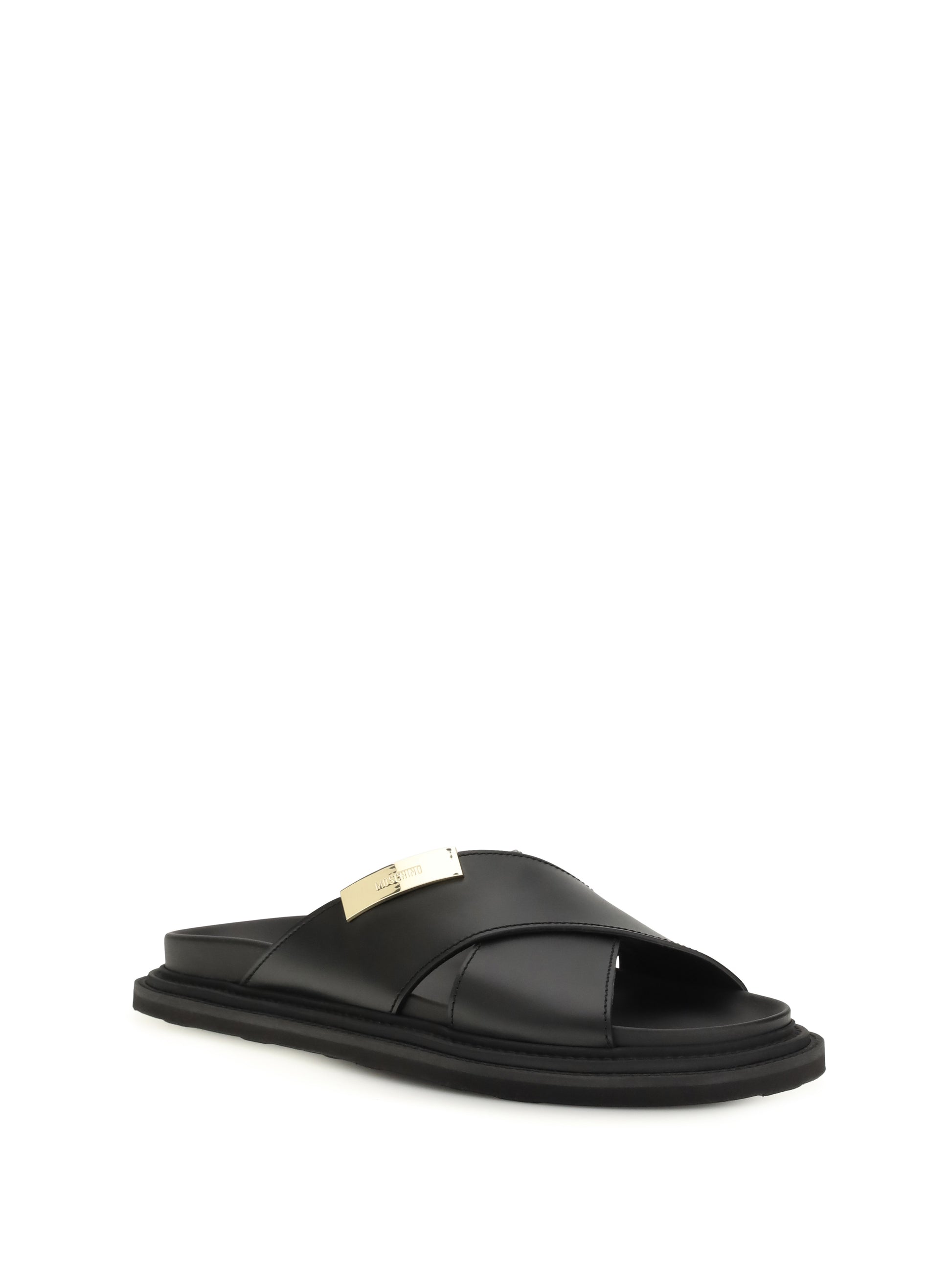 Moschino Men Leather Sandals MOSCHINO