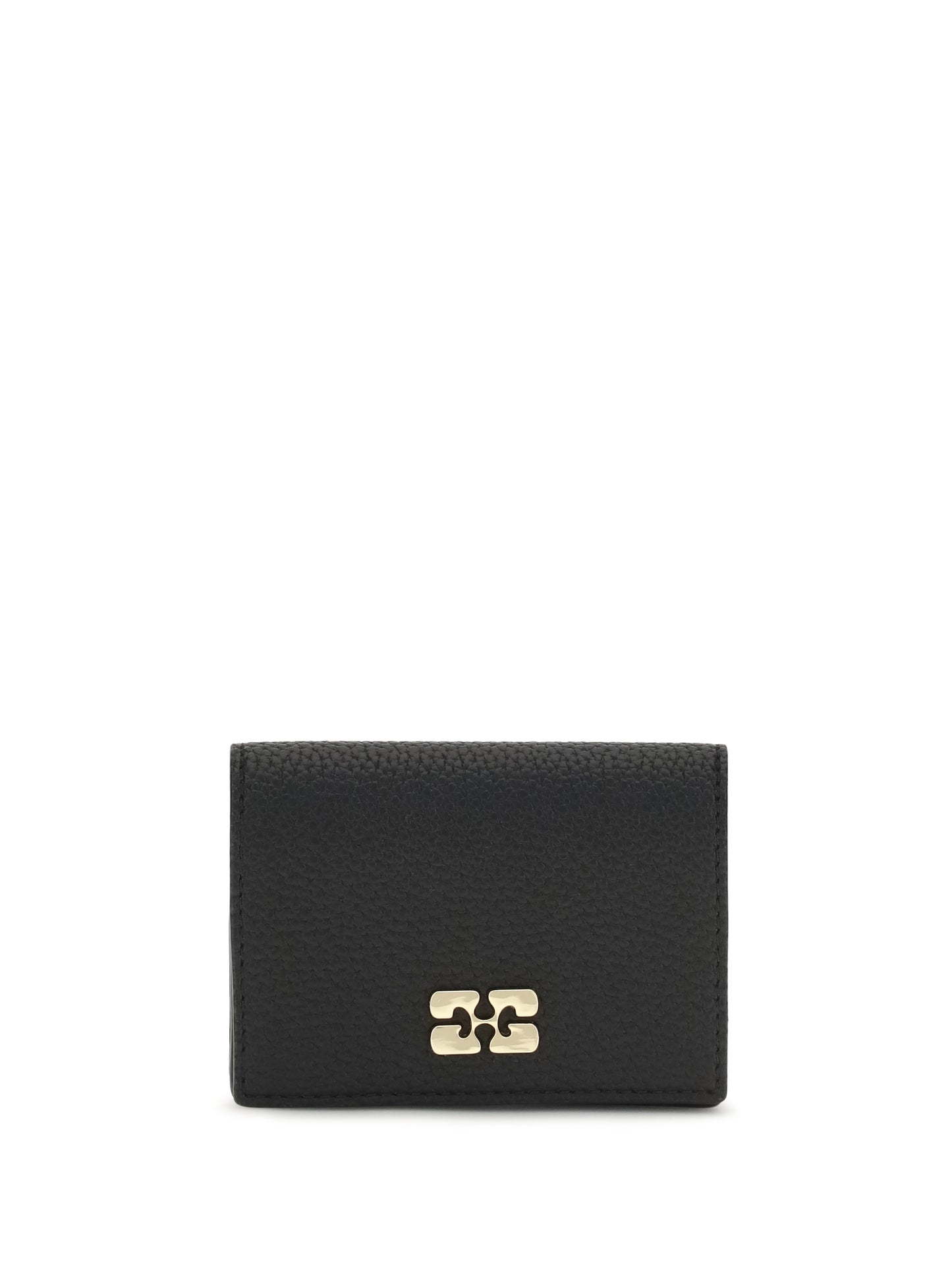 Ganni Women Ganni Bou Card Holder With Flap Grained GANNI
