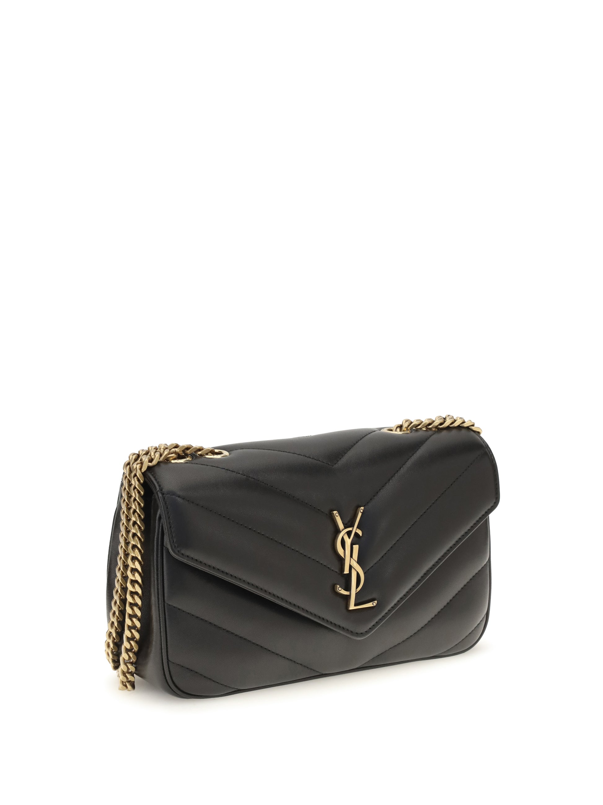 Saint Laurent Women Loulou Leather Crossbody Bag SAINT LAURENT