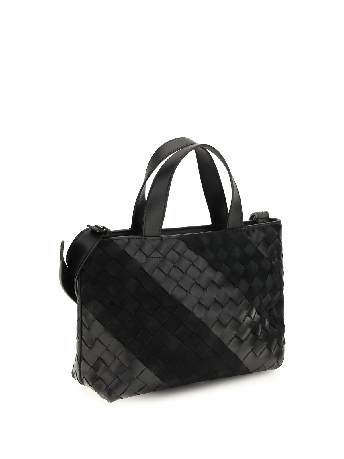 Bottega Veneta Men Intrecciato Handbag With Suede Stripes BOTTEGA VENETA