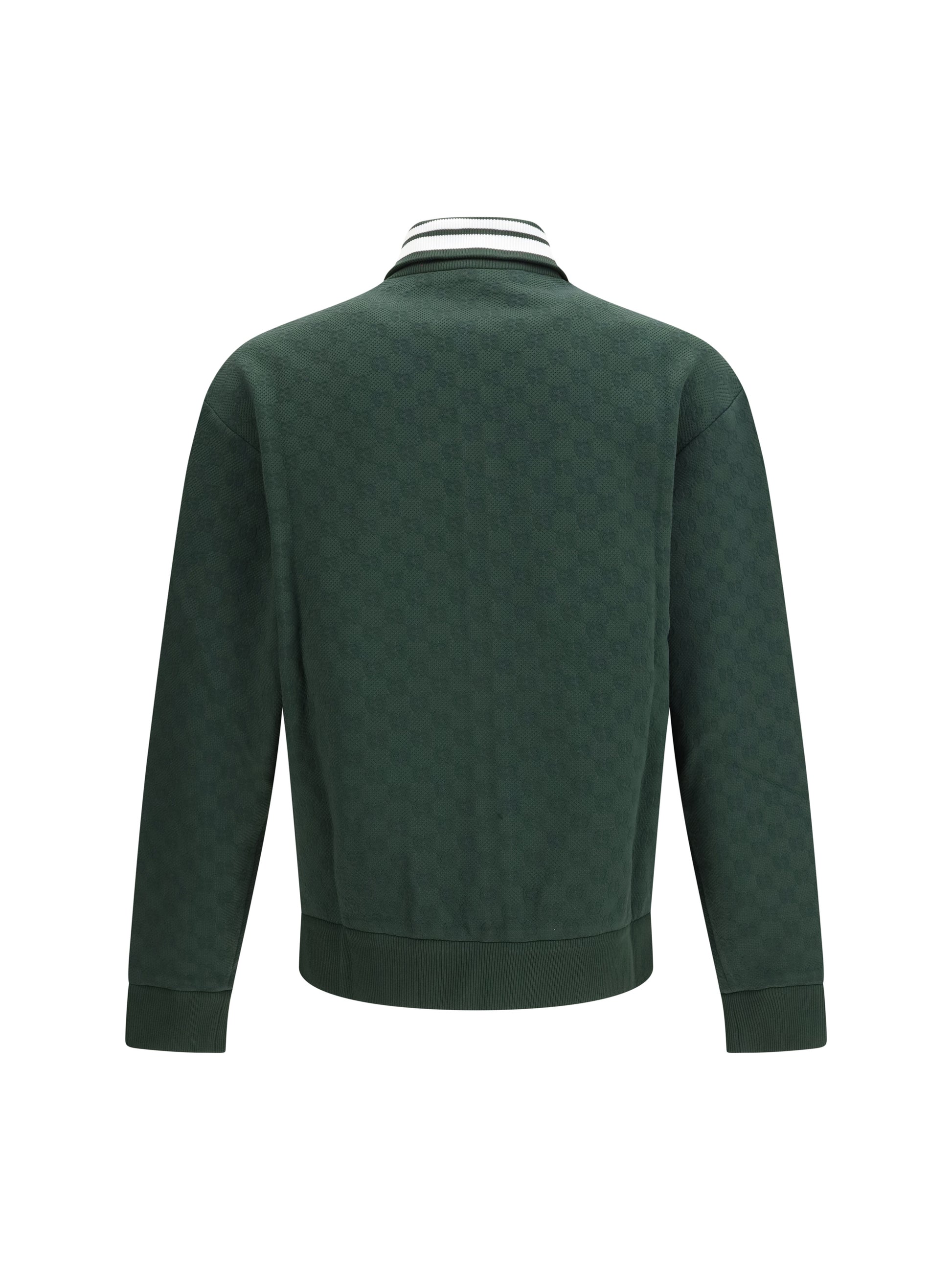 Gucci Men Gg Technical Jersey Zip Jacket GUCCI