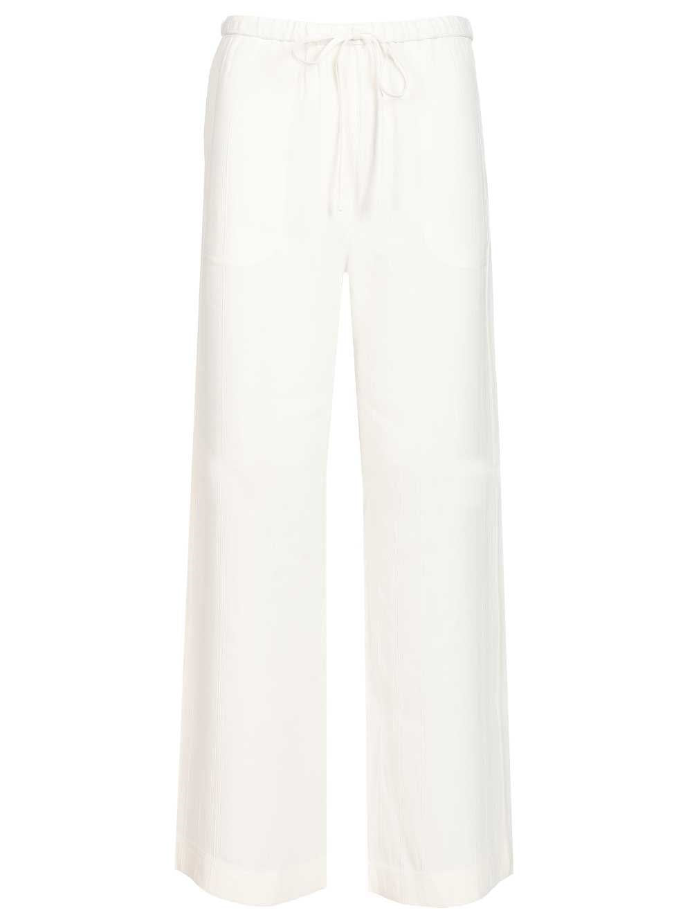 Toteme Women Woven Stripe Drawstring Trousers TOTEME