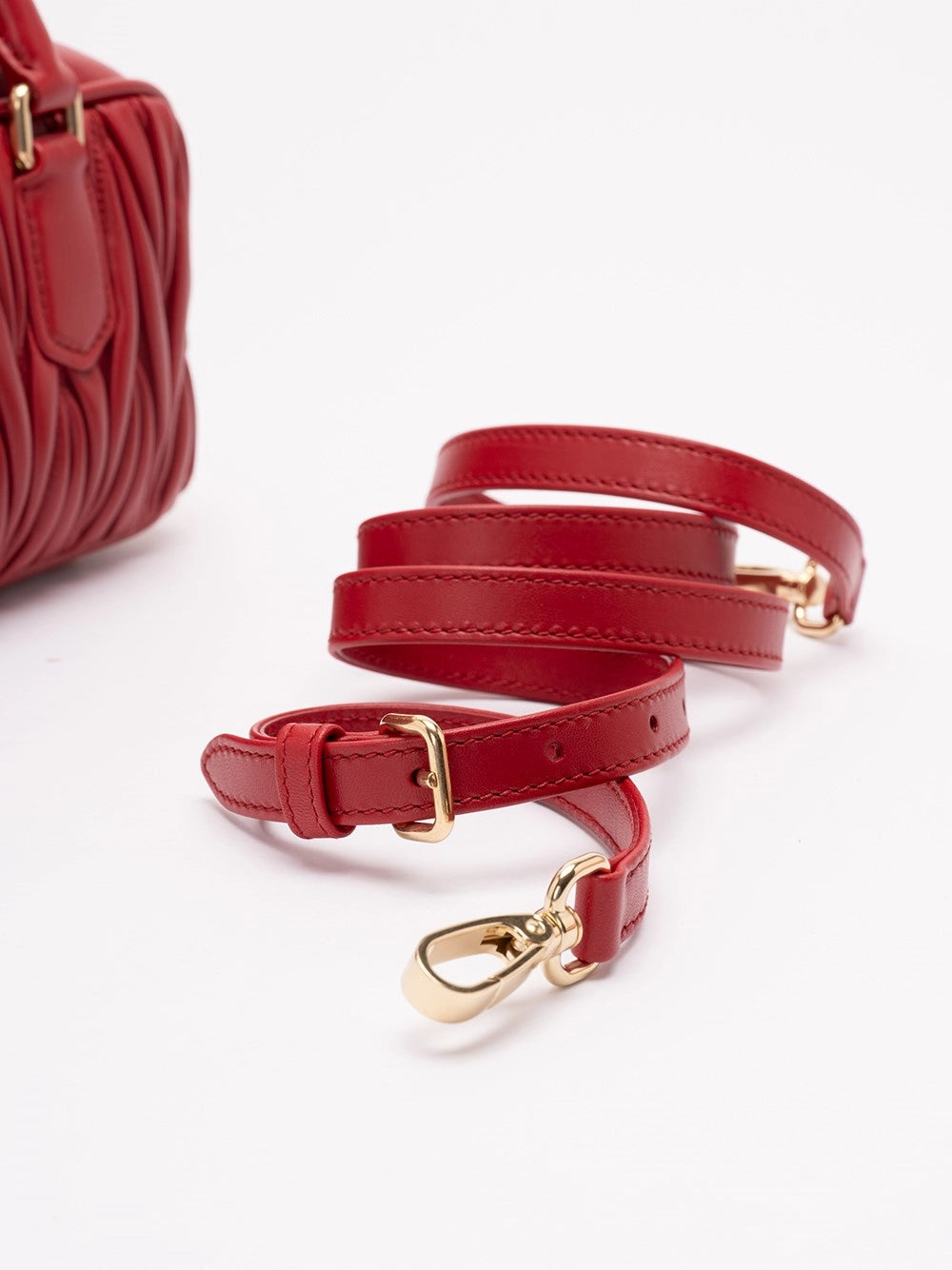 Miu Miu Women `Arcadie` Matelassé Nappa Leather Bag MIU MIU