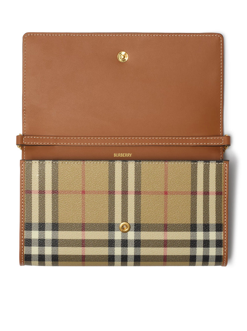 Burberry Women Check Wallet With Chain ??Shoulder Strap BURBERRY