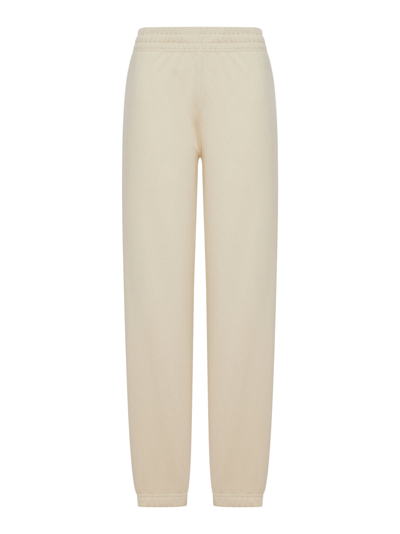 Burberry Women Cotton Jogging Trousers With Check Applique BURBERRY