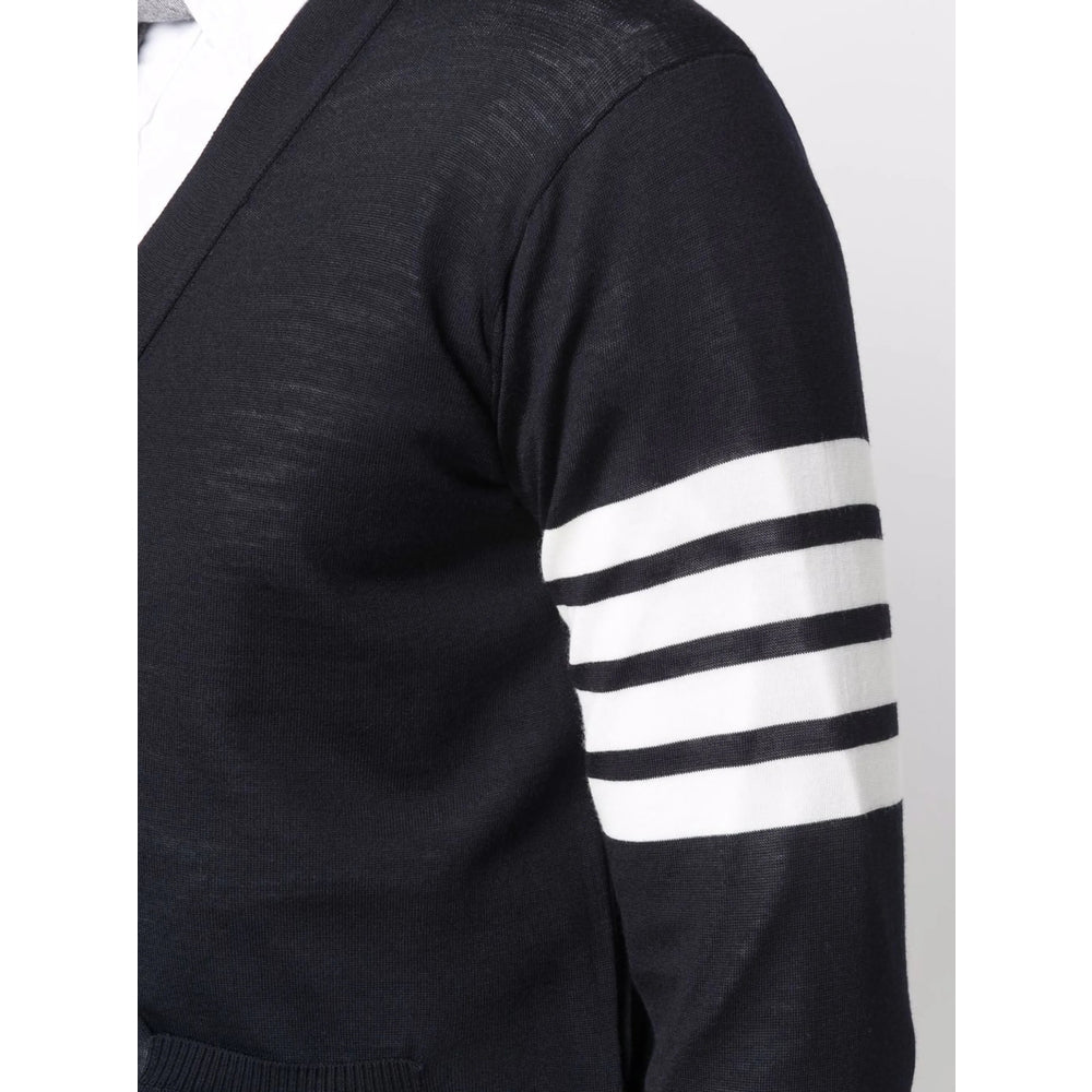 Thom Browne Blue Sweaters & Knitwear - Cardigans Men THOM BROWNE