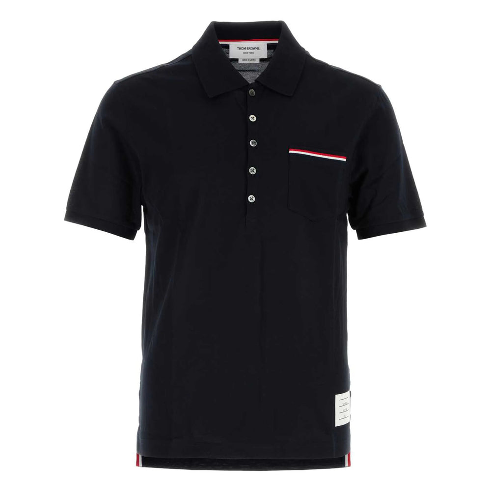 Thom Browne Blue Polo Shirts Men THOM BROWNE