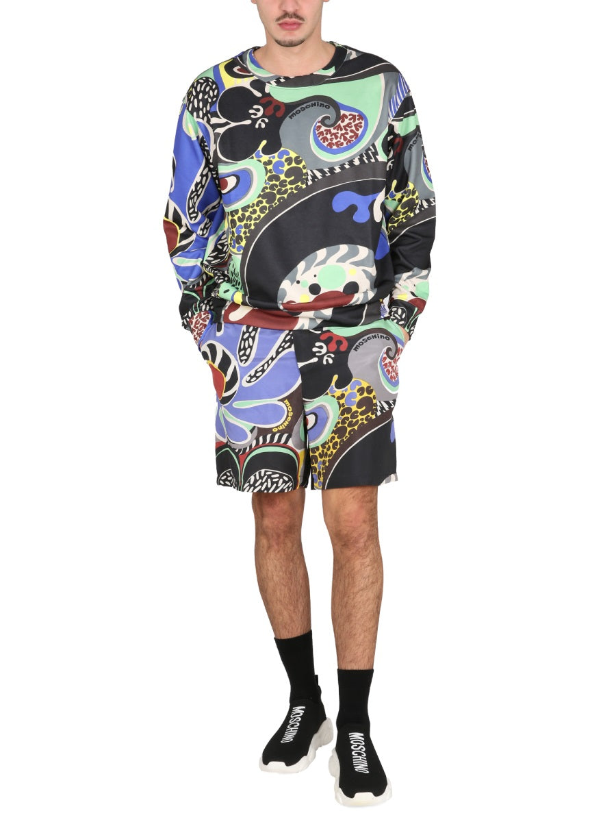 Moschino Men Psychedelic Print Sweatshirt MOSCHINO