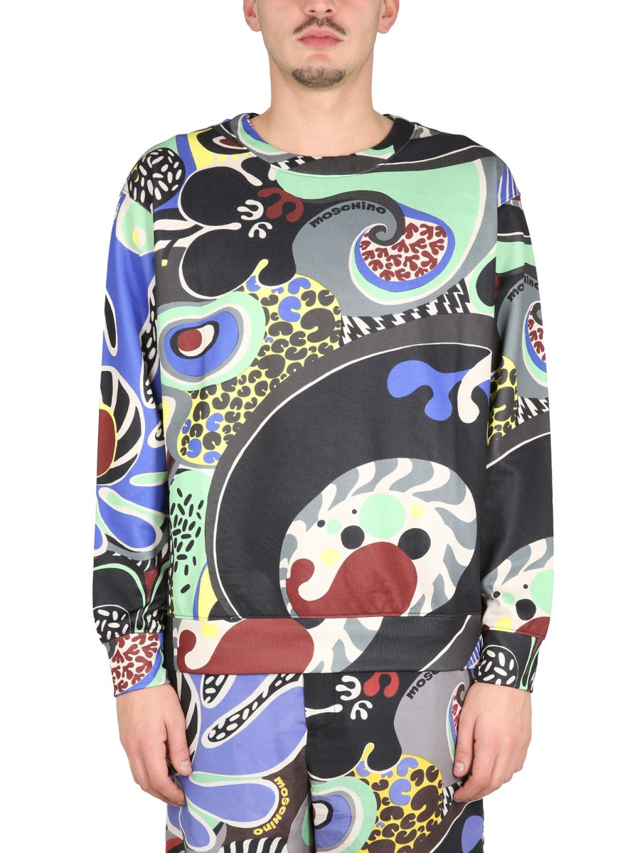 Moschino Men Psychedelic Print Sweatshirt MOSCHINO