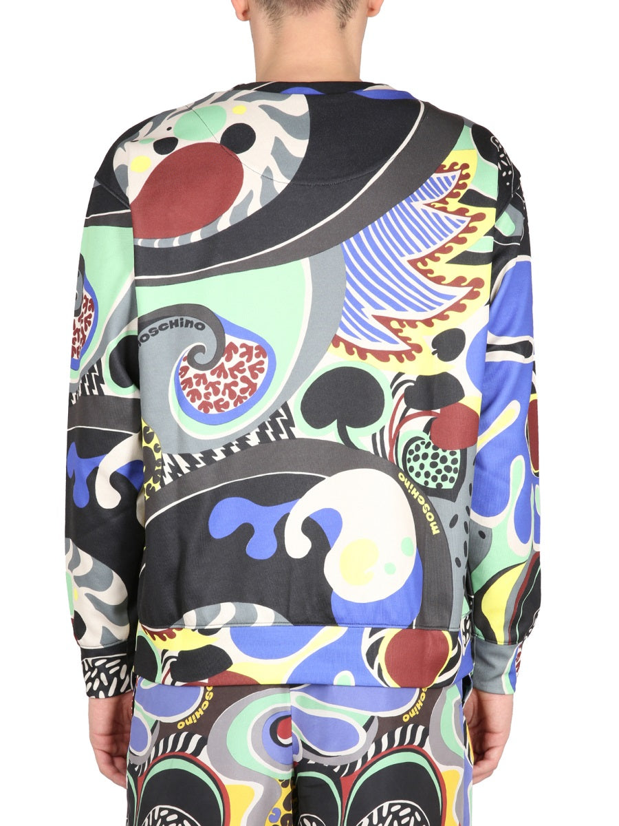 Moschino Men Psychedelic Print Sweatshirt MOSCHINO