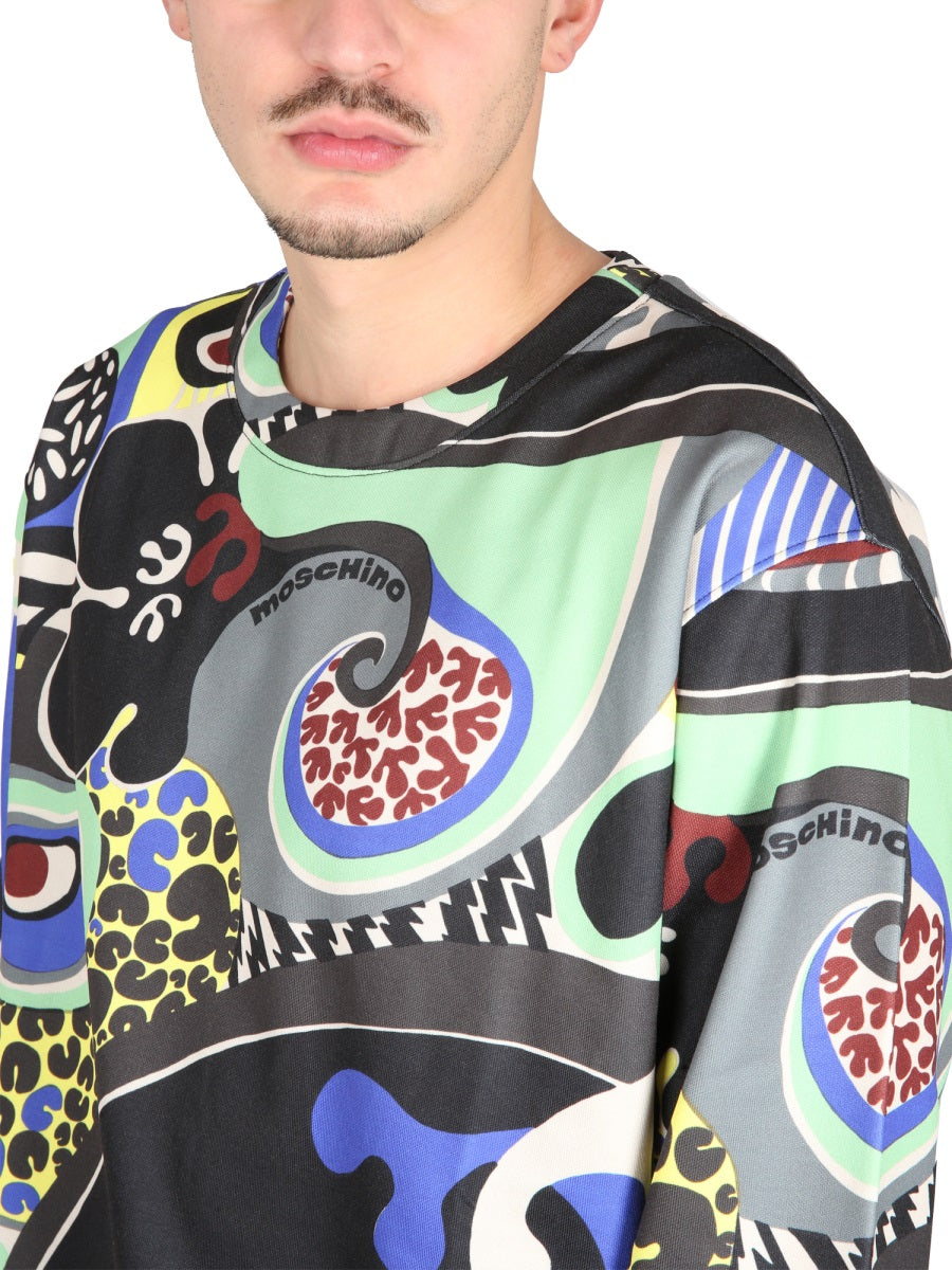 Moschino Men Psychedelic Print Sweatshirt MOSCHINO
