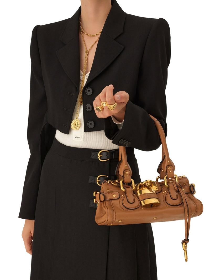 Chloe` Women Small Paddington Bag In Grainy Leather CHLOE