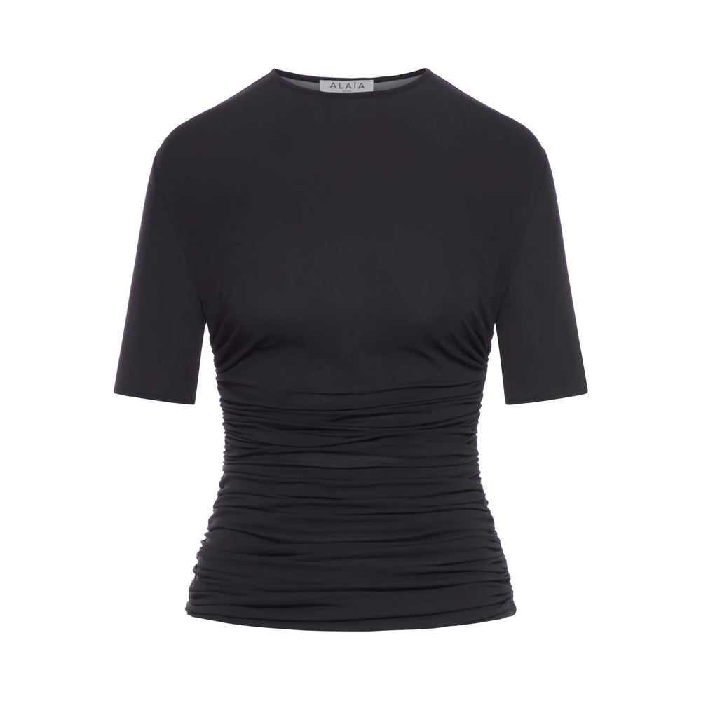 Alaïa Black Tops - T-Shirts & Jerseys Women ALAIA
