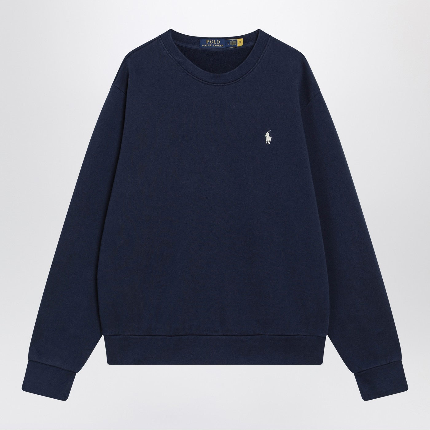Polo Ralph Lauren Navy Blue Cotton Crew-Neck Sweatshirt Men Polo Ralph Lauren