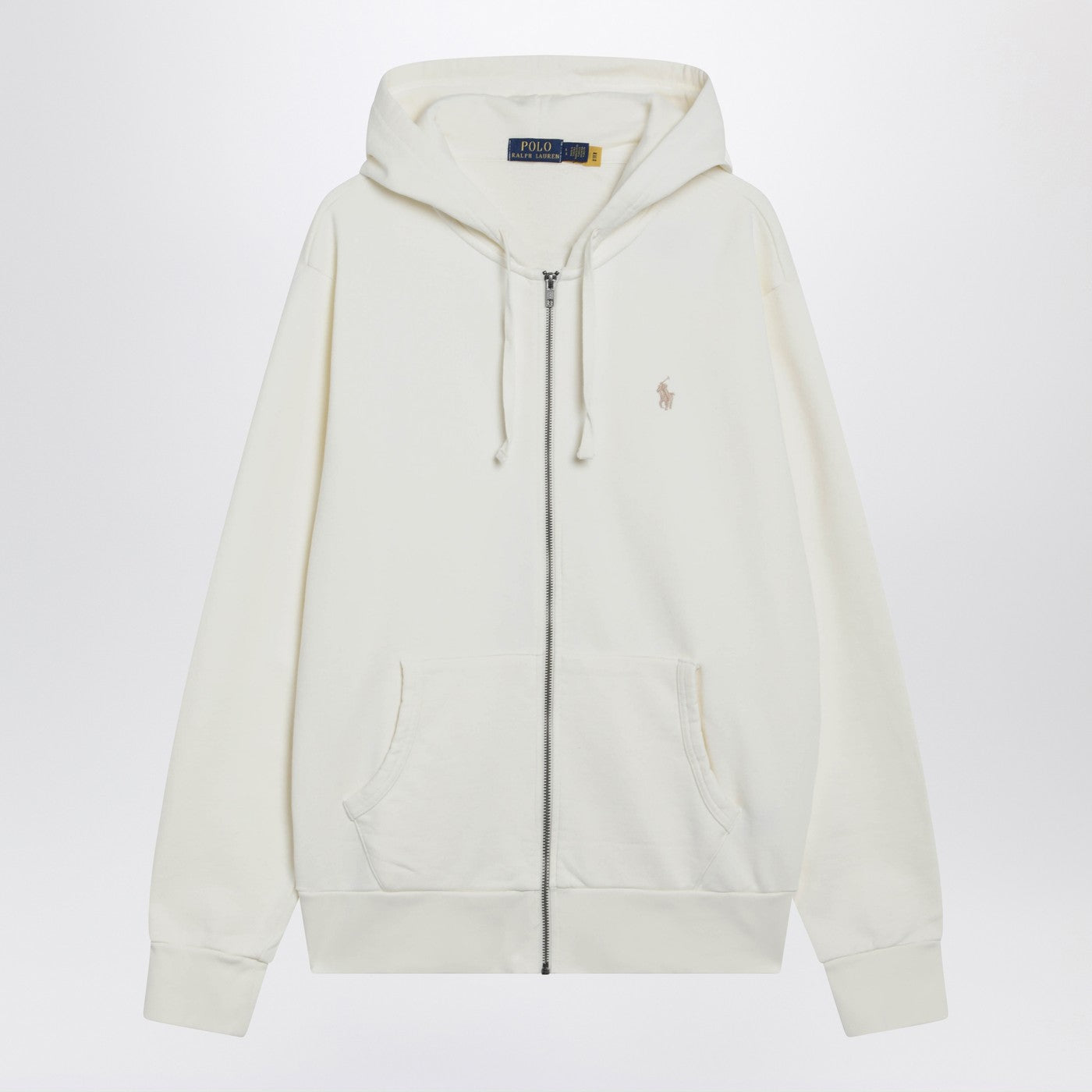 Polo Ralph Lauren Ivory Cotton Zip-Up Sweatshirt Men Polo Ralph Lauren