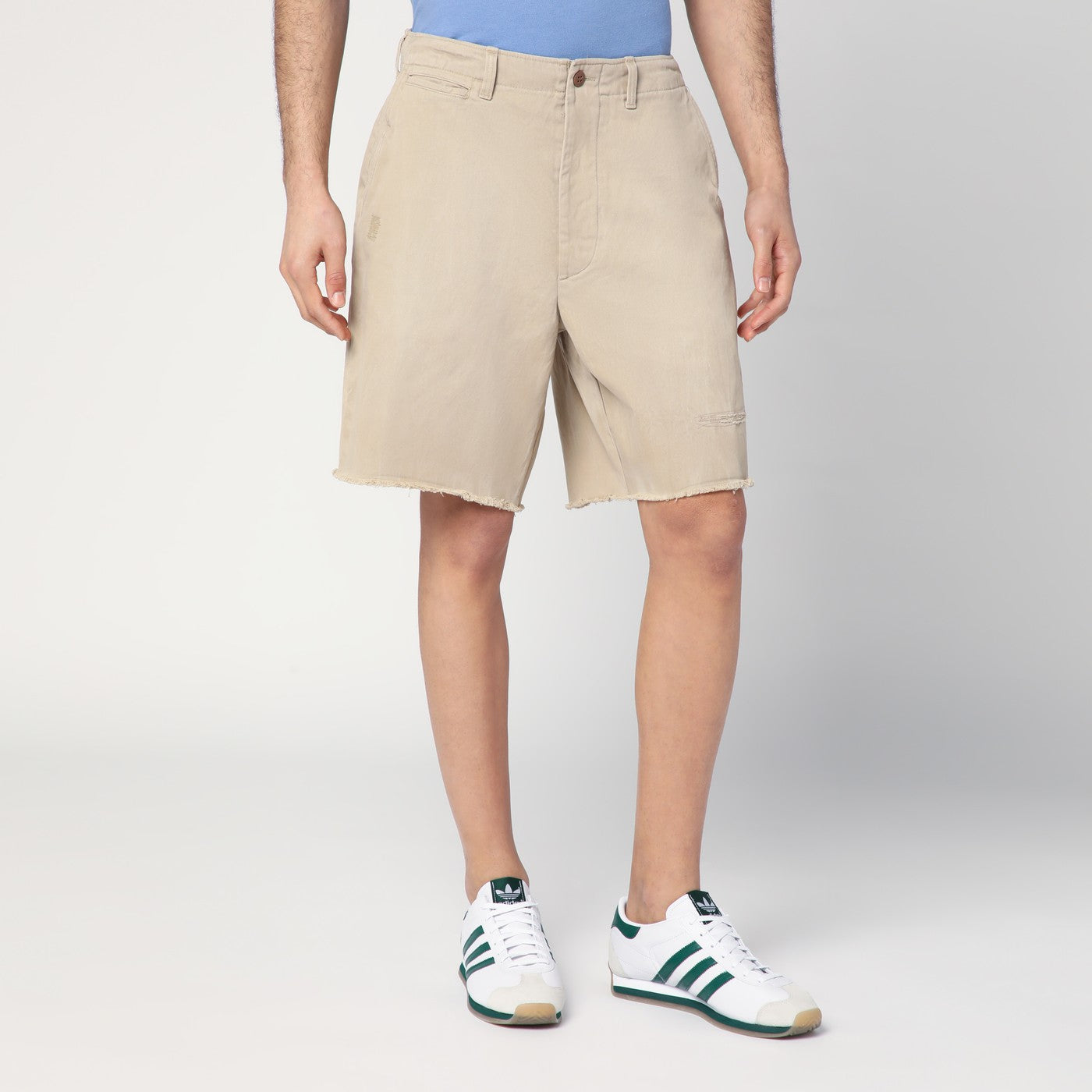 Polo Ralph Lauren Beige Cotton Big-Fit Shorts Men Polo Ralph Lauren