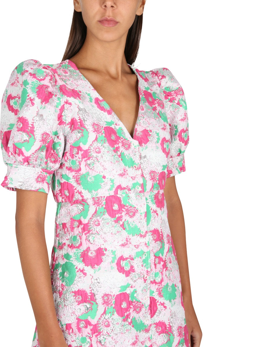 Ganni Women 3D Jacquard Mini Dress GANNI