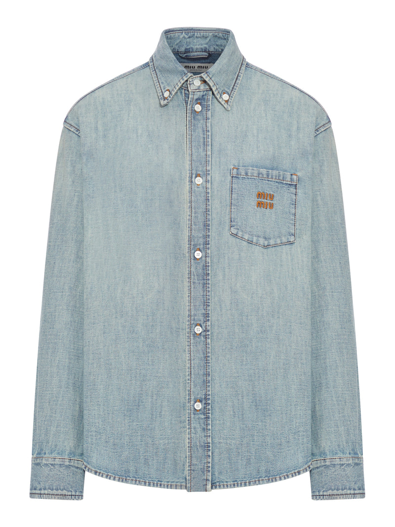 Miu Miu Women Chambray Shirt MIU MIU
