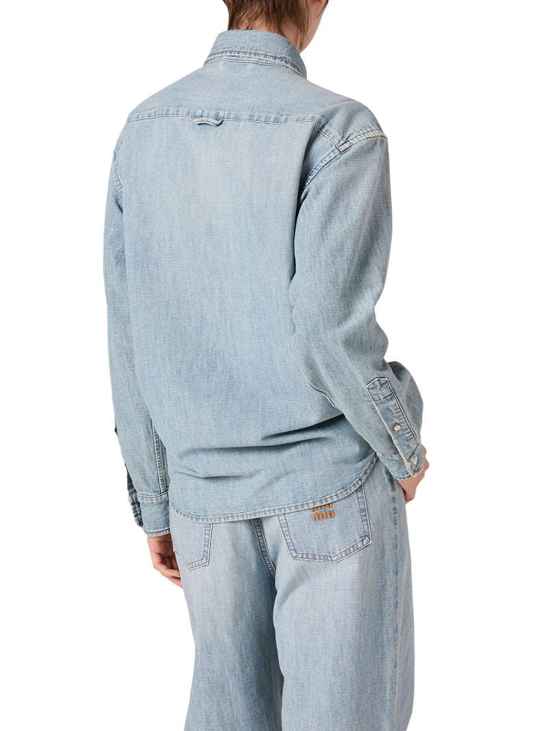 Miu Miu Women Chambray Shirt MIU MIU