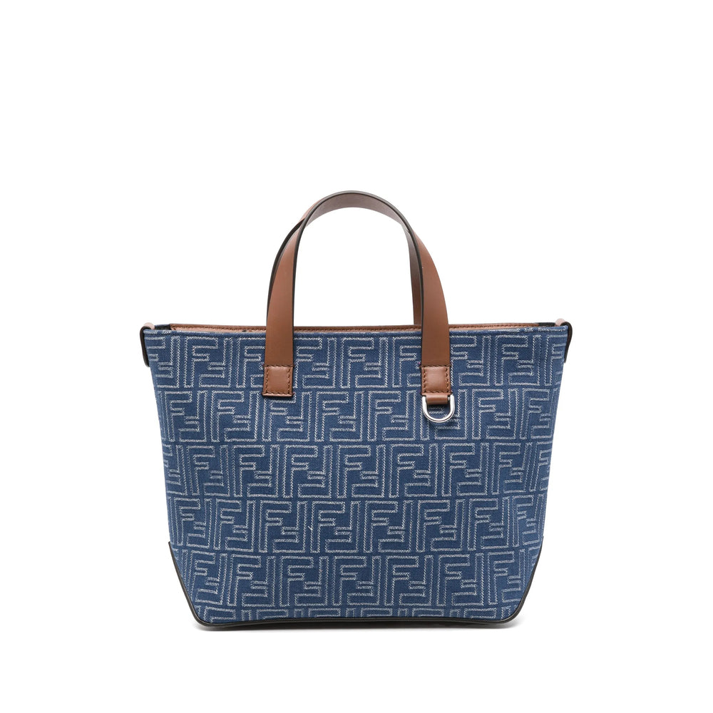 Fendi Blue Tote Bags Men FENDI