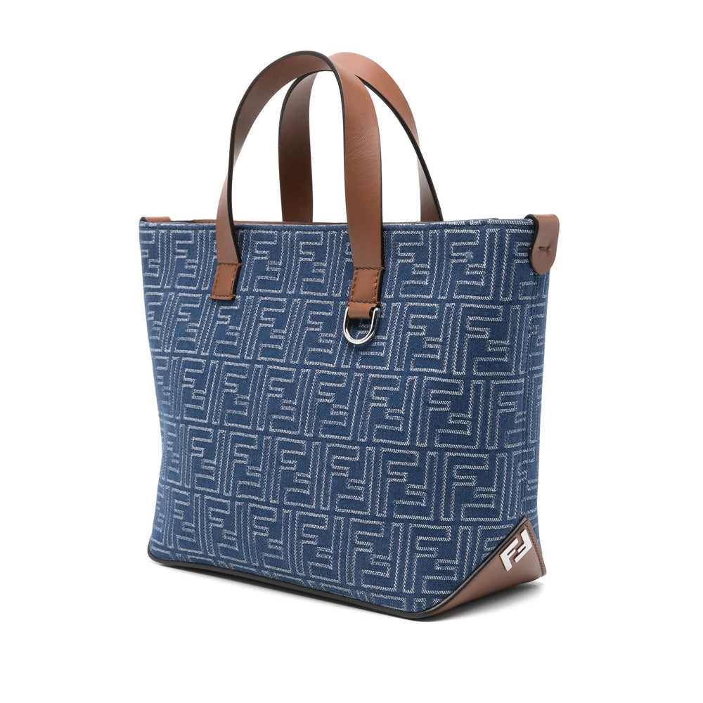 Fendi Blue Tote Bags Men FENDI