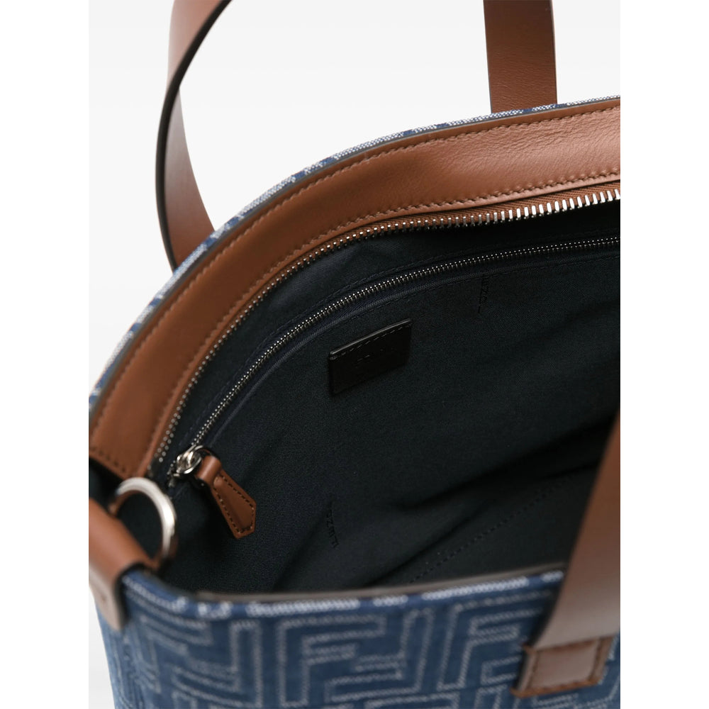 Fendi Blue Tote Bags Men FENDI