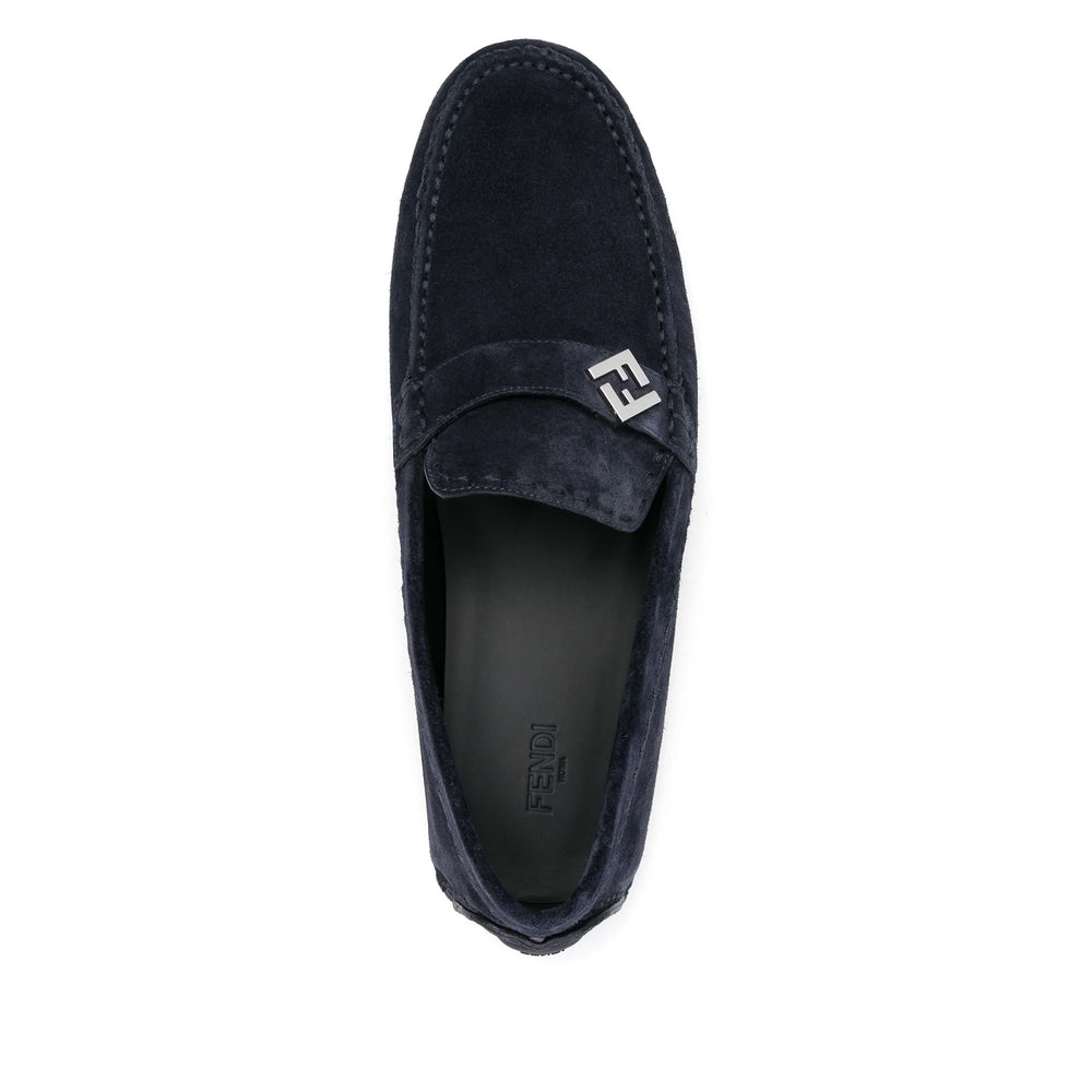 Fendi Blue Loafers Men FENDI