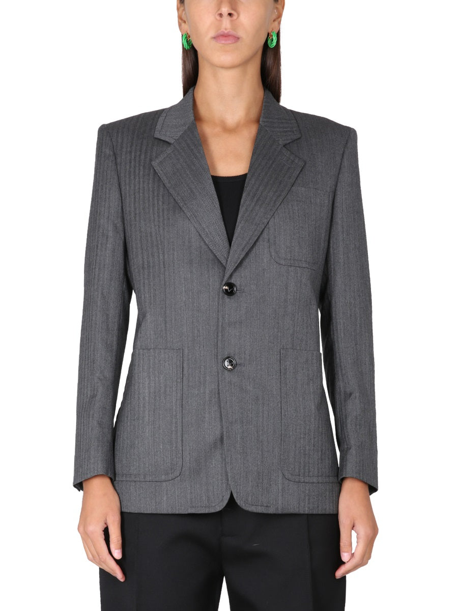Bottega Veneta Women Chevron Pattern Jacket BOTTEGA VENETA