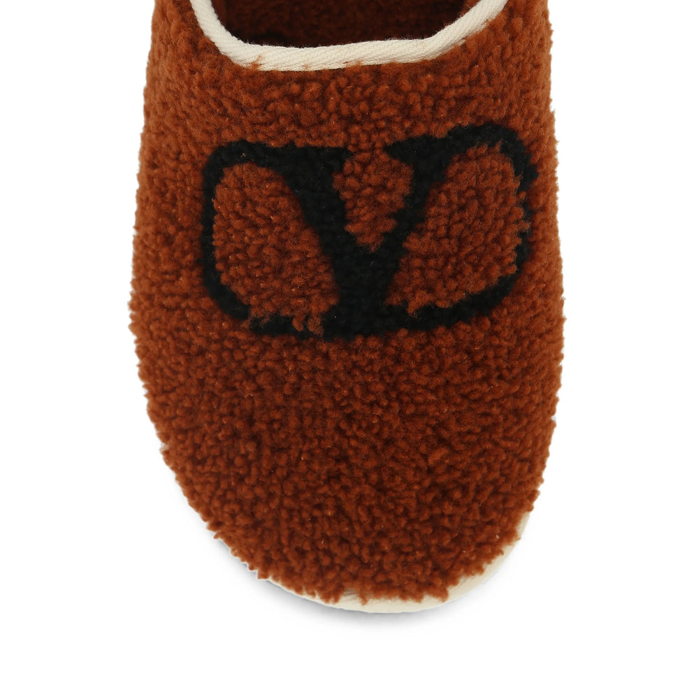 Valentino Garavani Brown Slippers Men VALENTINO GARAVANI