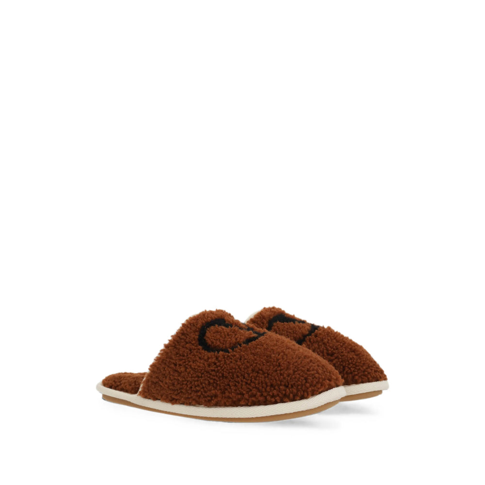 Valentino Garavani Brown Slippers Men VALENTINO GARAVANI
