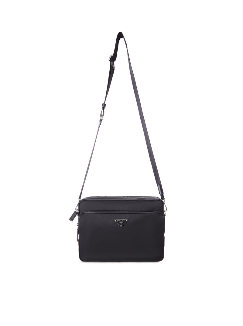 Prada Men Re-Nylon And Leather Shoulder Bag PRADA