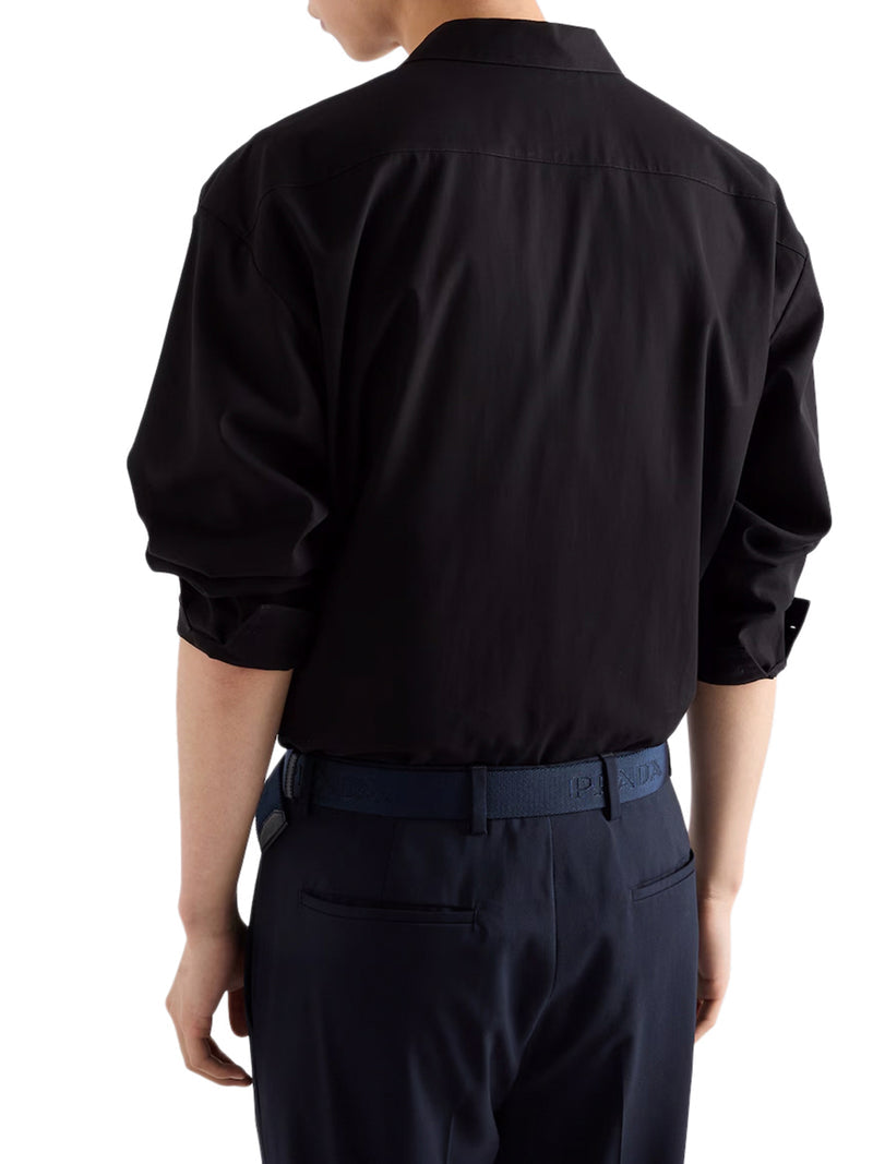 Prada Men Cotton Overshirt With Zip PRADA