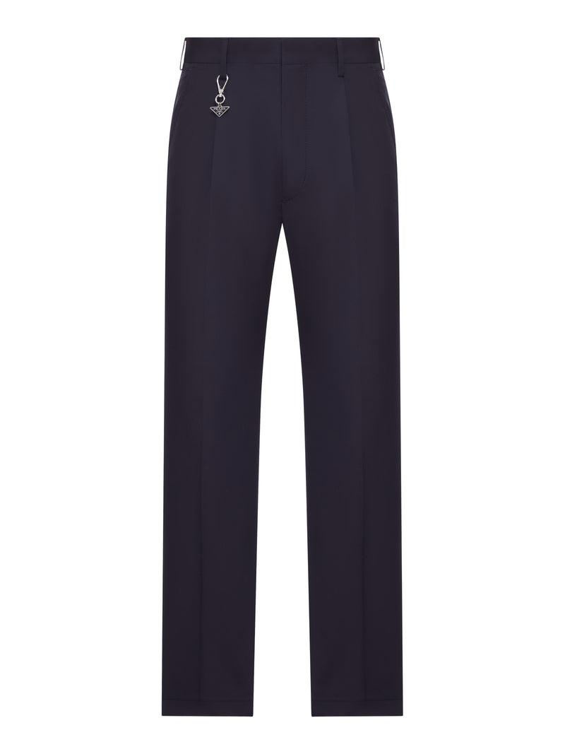 Prada Men Tailored Cotton Poplin Trousers PRADA