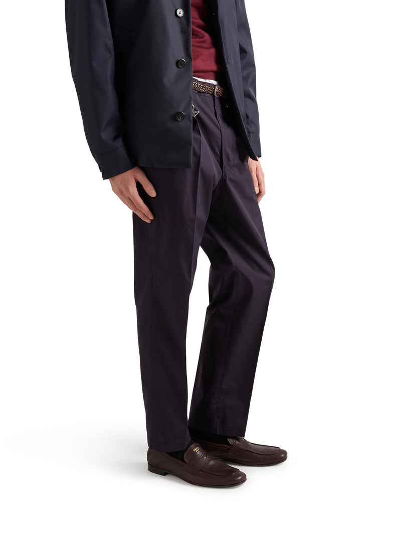 Prada Men Tailored Cotton Poplin Trousers PRADA