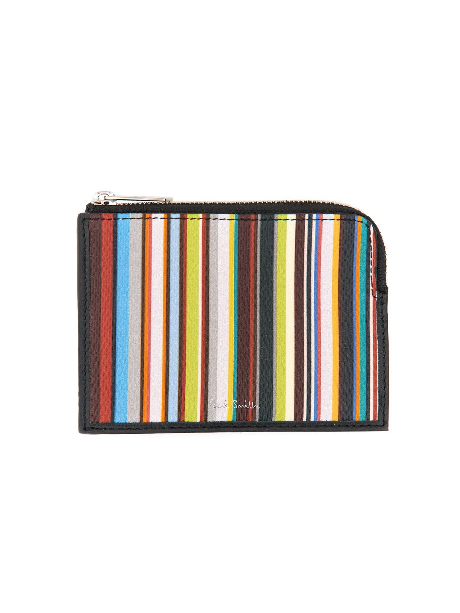 Paul Smith Men Signature Stripe Zipper Wallet PAUL SMITH