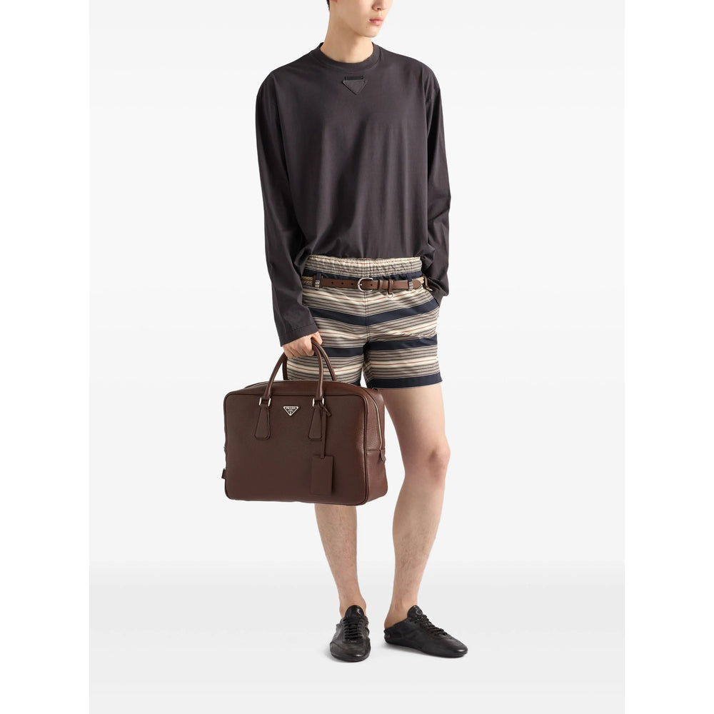 Prada Brown Laptop Bags & Briefcases Men PRADA
