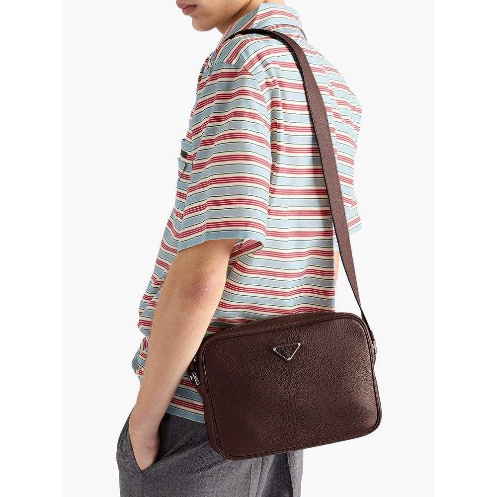 Prada Brown Shoulder Bags Men PRADA