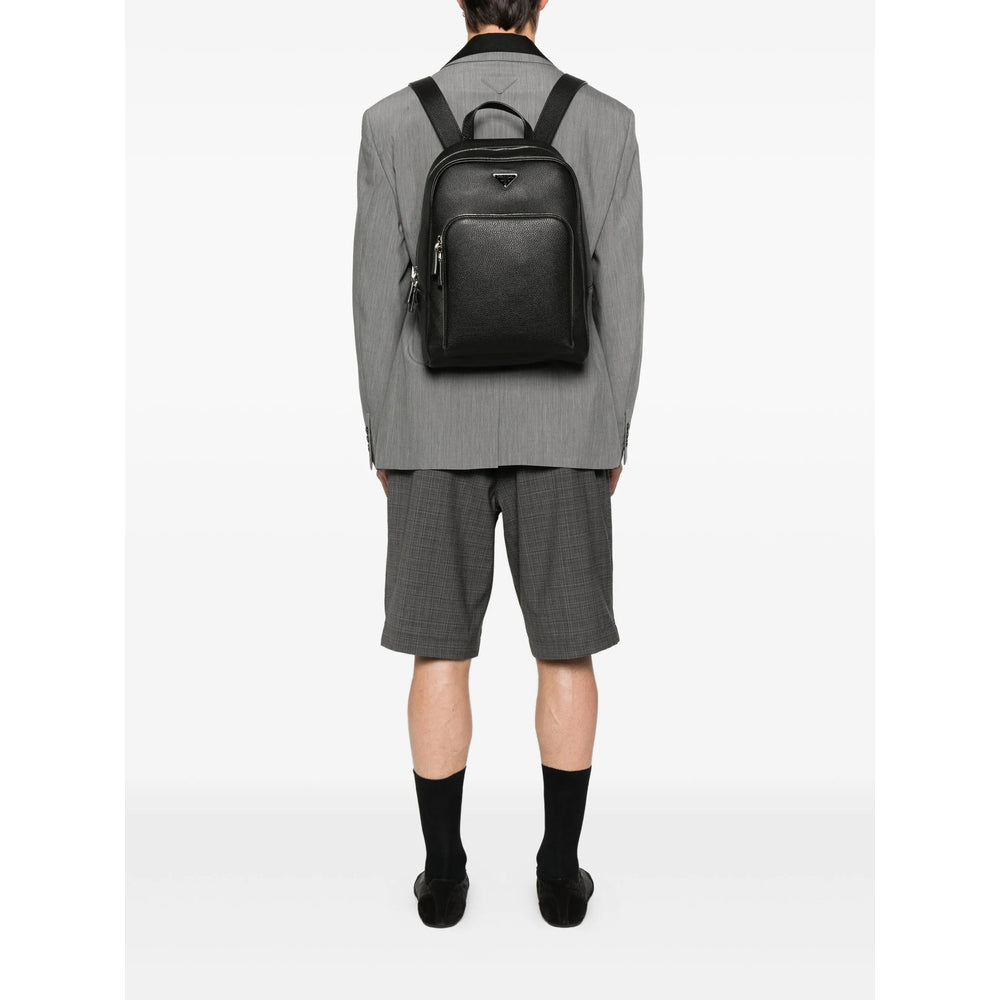 Prada Black Backpacks Men PRADA