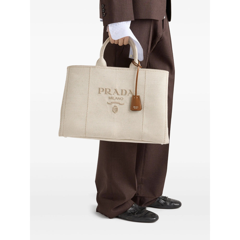 Prada Neutrals Tote Bags Men PRADA
