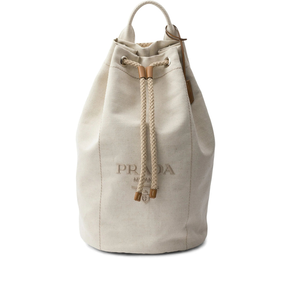 Prada Neutrals Backpacks Men PRADA